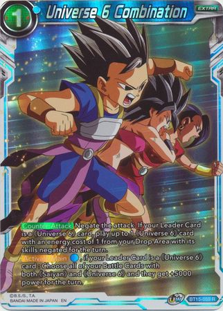 Universe 6 Combination BT15 059 Rare Foil UW Series 6 Saiyan Showdown Foil Singles Universe 6 Combination BT15 059 Rare Foil UW Series 6 Saiyan Showdown Foil Singles