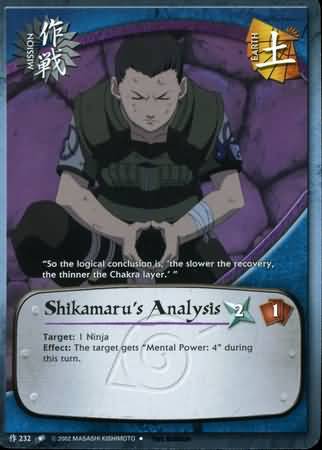 Shikamaru s Analysis M 232 Uncommon Shikamaru s Analysis M 232 Uncommon