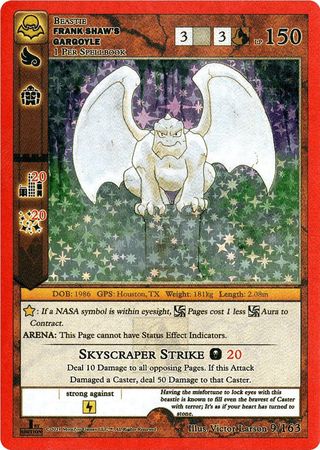Frank Shaw s Gargoyle 9 163 Gold Holo 1st Edition Nightfall 1st Edition Singles Frank Shaw s Gargoyle 9 163 Gold Holo 1st Edition Nightfall 1st Edition Singles