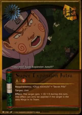 Super Expansion Jutsu J 230 Super Rare Super Expansion Jutsu J 230 Super Rare