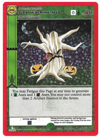 Old Book s Crying Tree 35 163 Gold Holo 1st Edition Old Book s Crying Tree 35 163 Gold Holo 1st Edition