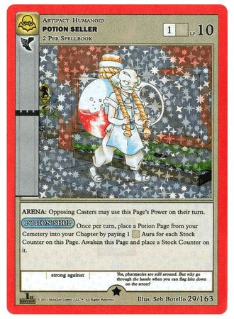 Potion Seller 29 163 Gold Holo 1st Edition Potion Seller 29 163 Gold Holo 1st Edition