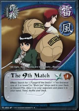 The 9th Match M US032 Uncommon Naruto Quest For Power The 9th Match M US032 Uncommon Naruto Quest For Power