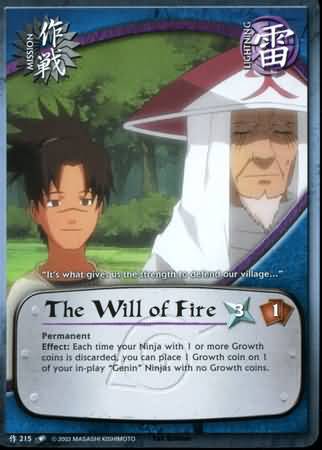 The Will of Fire M 215 Common The Will of Fire M 215 Common