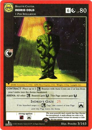 Indrid Cold 3 163 Reverse Holo Gold 1st Edition Indrid Cold 3 163 Reverse Holo Gold 1st Edition