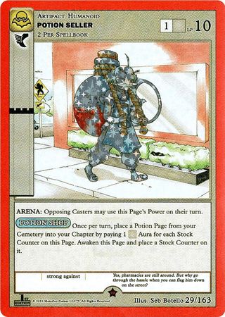 Potion Seller 29 163 Reverse Holo Gold 1st Edition Potion Seller 29 163 Reverse Holo Gold 1st Edition