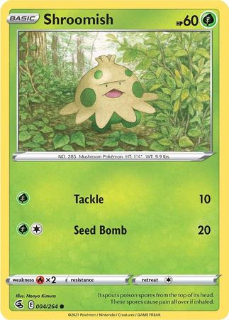 Shroomish 4 264 Common Sword Shield Fusion Strike Singles Shroomish 4 264 Common Sword Shield Fusion Strike Singles