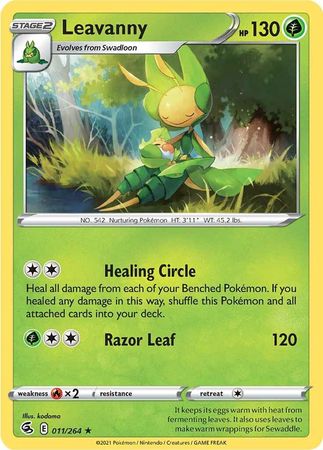 Leavanny 011 264 Rare Sword Shield Fusion Strike Singles Leavanny 011 264 Rare Sword Shield Fusion Strike Singles