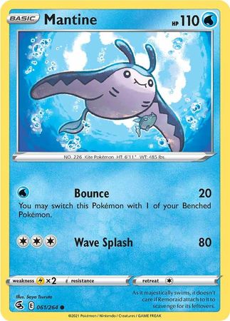 Mantine 061 264 Common Sword Shield Fusion Strike Singles Mantine 061 264 Common Sword Shield Fusion Strike Singles
