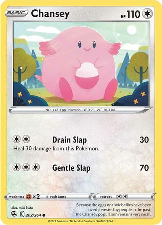 Chansey 202 264 Common Sword Shield Fusion Strike Singles Chansey 202 264 Common Sword Shield Fusion Strike Singles