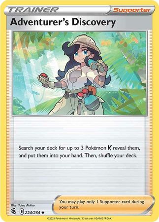 Adventurer s Discovery 224 264 Uncommon Sword Shield Fusion Strike Singles Adventurer s Discovery 224 264 Uncommon Sword Shield Fusion Strike Singles