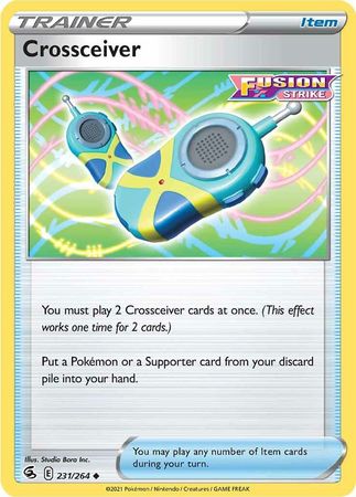 Crossceiver 231 264 Uncommon Sword Shield Fusion Strike Singles Crossceiver 231 264 Uncommon Sword Shield Fusion Strike Singles