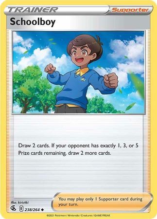 Schoolboy 238 264 Uncommon Sword Shield Fusion Strike Singles Schoolboy 238 264 Uncommon Sword Shield Fusion Strike Singles