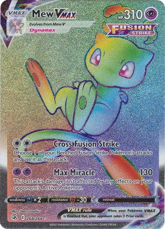 Mew Vmax & Mew V Proxy Pokemon Card Set 2 Cards Gigantamax 