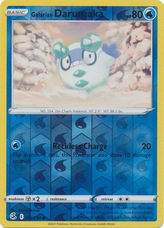 Galarian Darumaka 71 264 Common Reverse Holo Galarian Darumaka 71 264 Common Reverse Holo