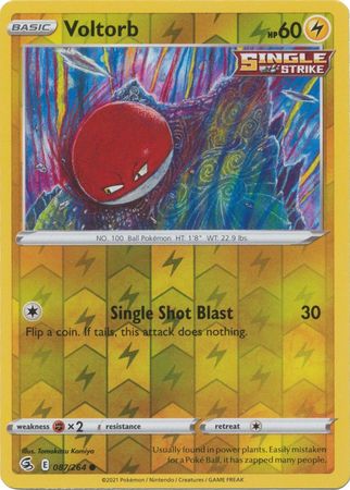 Voltorb 38/181 Pokemon Sun & Moon Team Up Reverse Holo LP Used See Pictures