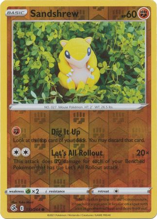 Sandshrew 131 264 Common Reverse Holo Sandshrew 131 264 Common Reverse Holo