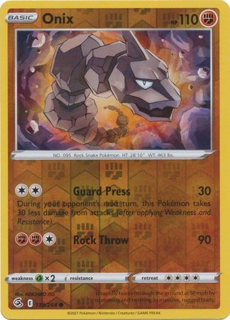 Onix - Pokemon Go - Reverse Holo