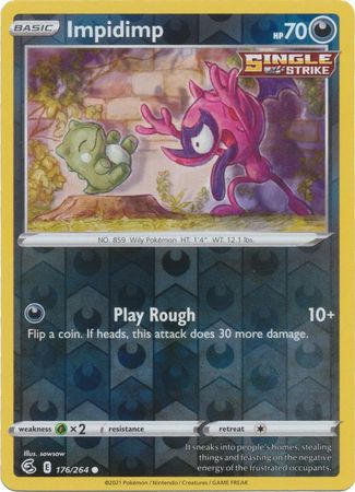 Impidimp 176 264 Common Reverse Holo Sword Shield Fusion Strike Reverse Holo Singles Impidimp 176 264 Common Reverse Holo Sword Shield Fusion Strike Reverse Holo Singles