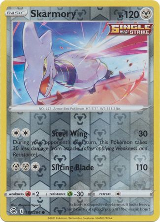 Skarmory 182 264 Common Reverse Holo Sword Shield Fusion Strike Reverse Holo Singles Skarmory 182 264 Common Reverse Holo Sword Shield Fusion Strike Reverse Holo Singles