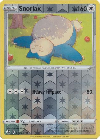 Snorlax 206 264 common Reverse Holo Sword Shield Fusion Strike Reverse Holo Singles Snorlax 206 264 common Reverse Holo Sword Shield Fusion Strike Reverse Holo Singles