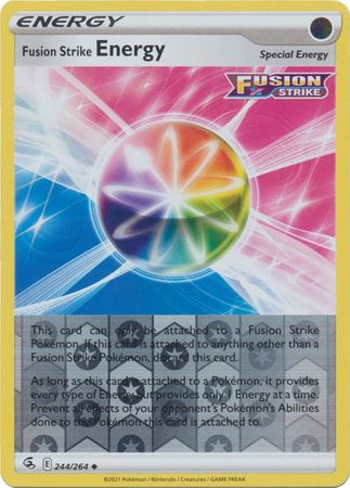 DIGITAL 4X PLAYSET Fusion Strike Energy 244/264 Pokemon TCG Online PTCGO PTCGO