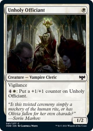 Unholy Officiant 041 277 Unholy Officiant 041 277