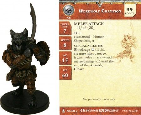 d&d werewolf figure