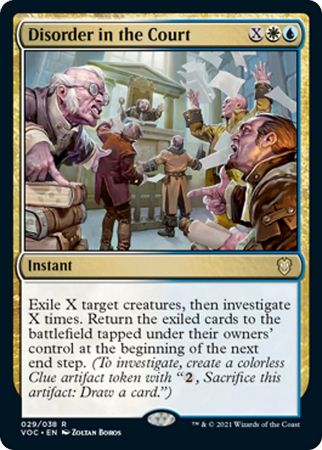 Disorder in the Court 029 038 Innistrad Crimson Vow Commander Singles Disorder in the Court 029 038 Innistrad Crimson Vow Commander Singles
