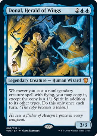 Donal Herald of Wings 003 038 Foil Innistrad Crimson Vow Commander Singles Donal Herald of Wings 003 038 Foil Innistrad Crimson Vow Commander Singles