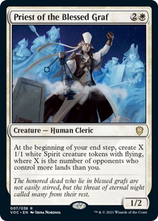 Priest of the Blessed Graf 007 038 Innistrad Crimson Vow Commander Singles Priest of the Blessed Graf 007 038 Innistrad Crimson Vow Commander Singles