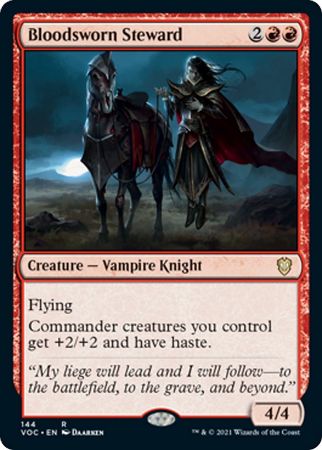 Bloodsworn Steward 144 Innistrad Crimson Vow Commander Singles Bloodsworn Steward 144 Innistrad Crimson Vow Commander Singles