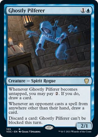 Ghostly Pilferer 105 Innistrad Crimson Vow Commander Singles Ghostly Pilferer 105 Innistrad Crimson Vow Commander Singles