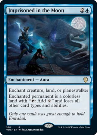 Imprisoned in the Moon 106 Innistrad Crimson Vow Commander Singles Imprisoned in the Moon 106 Innistrad Crimson Vow Commander Singles