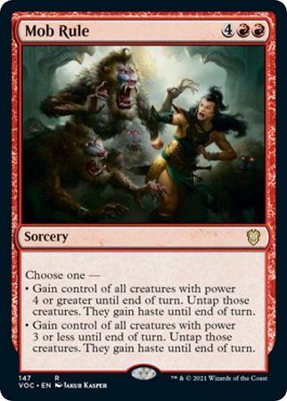 Mob Rule 147 Innistrad Crimson Vow Commander Singles Mob Rule 147 Innistrad Crimson Vow Commander Singles