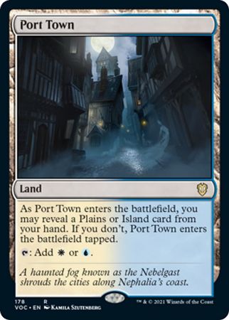 Port Town 178 Innistrad Crimson Vow Commander Singles Port Town 178 Innistrad Crimson Vow Commander Singles