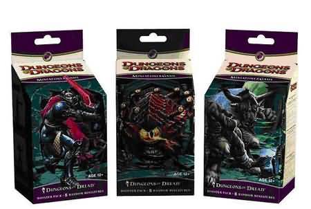 Dungeons of Dread Sealed Case of 12 Booster Packs D&D Miniatures