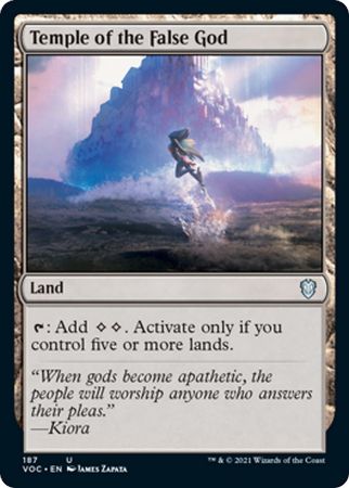 Temple of the False God 187 Innistrad Crimson Vow Commander Singles Temple of the False God 187 Innistrad Crimson Vow Commander Singles