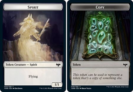Spirit 002 Copy Double 019 VOC Token Innistrad Crimson Vow Commander Singles Spirit 002 Copy Double 019 VOC Token Innistrad Crimson Vow Commander Singles