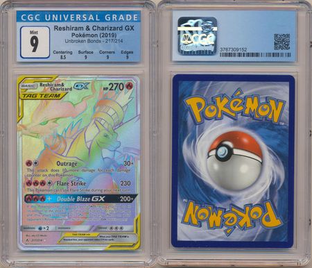 Card Pokemon - Reshiram E Charizard Gx Original Copag