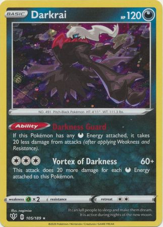 Darkrai 105 189 Alternate Holo Promo Darkrai 105 189 Alternate Holo Promo