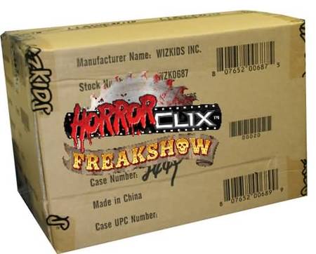 Freakshow Sealed Case of 48 Boosters HorrorClix Freakshow Sealed Case of 48 Boosters HorrorClix
