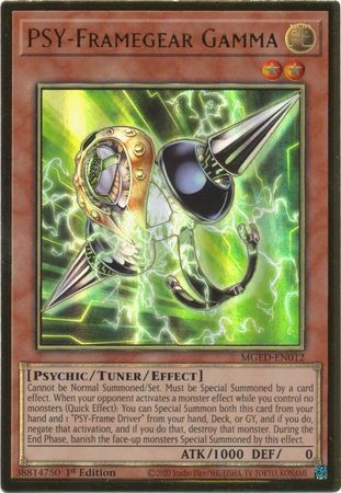 ▼YUGIOH▼MGED-FR012◄ GOLD RARE PREMIUM ► Pièce Structure-PSY Gamma