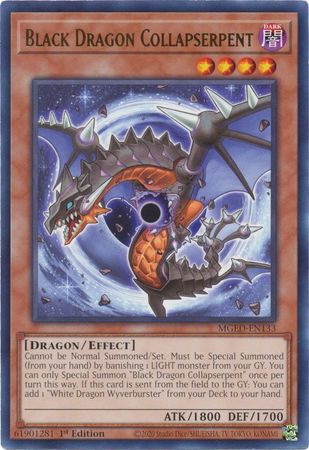 Black Dragon Collapserpent MGED EN133 Rare 1st Edition Maximum Gold El Dorado 1st Edition Singles Black Dragon Collapserpent MGED EN133 Rare 1st Edition Maximum Gold El Dorado 1st Edition Singles
