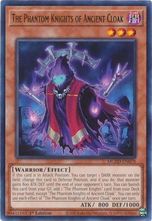 The Phantom Knights of Ancient Cloak MGED EN078 Rare 1st Edition Maximum Gold El Dorado 1st Edition Singles The Phantom Knights of Ancient Cloak MGED EN078 Rare 1st Edition Maximum Gold El Dorado 1st Edition Singles