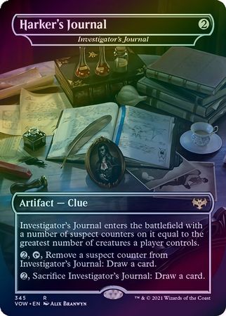 Harker s Journal Investigator s Journal 345 Foil Harker s Journal Investigator s Journal 345 Foil
