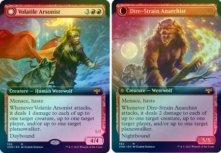 Volatile Arsonist Dire Strain Anarchist 382 Extended Art Foil Innistrad Crimson Vow Collector Booster Foil Singles Volatile Arsonist Dire Strain Anarchist 382 Extended Art Foil Innistrad Crimson Vow Collector Booster Foil Singles