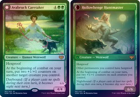 Avabruck Caretaker Hollowhenge Huntmaster 187 277 Foil Innistrad Crimson Vow Foil Singles Avabruck Caretaker Hollowhenge Huntmaster 187 277 Foil Innistrad Crimson Vow Foil Singles