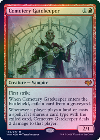 Cemetery Gatekeeper 148 277 Foil Innistrad Crimson Vow Foil Singles Cemetery Gatekeeper 148 277 Foil Innistrad Crimson Vow Foil Singles