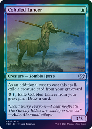 Cobbled Lancer 052 277 Foil Innistrad Crimson Vow Foil Singles Cobbled Lancer 052 277 Foil Innistrad Crimson Vow Foil Singles